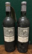 Chateau Lynch Bages Pauillac 1961 Two bottles.