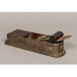 A 19th century box mitre plane by Robert Towell of London With rosewood infill and wedge behind the