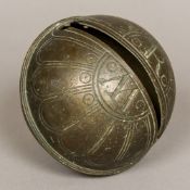 An 18th century bronze Crotal bell Of typical form,