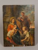 CONTINENTAL SCHOOL (18th/19th century) The Madonna and Child with Two Onlookers Before Corinthian