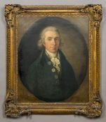Circle of THOMAS GAINSBOROUGH (1727-1788) British Portrait of Squire Rowe Oil on canvas,