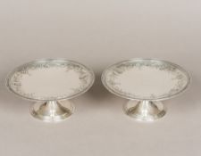 A pair of early 20th century American Sterling silver tazzas by Tiffany & Co.