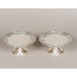 A pair of early 20th century American Sterling silver tazzas by Tiffany & Co.