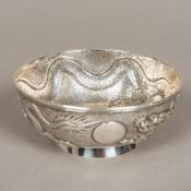 A 19th century Chinese silver bowl, with