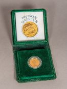 A 1980 proof gold sovereign