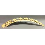 An early 20th century carved tusk