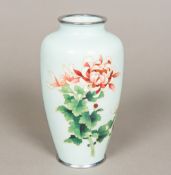 A small Japanese cloisonne vase