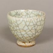 A Chinese Ge ware porcelain wine cup