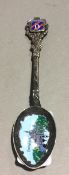 A silver and enamel Disneyland spoon