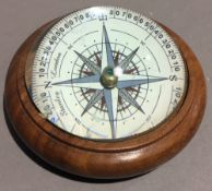 A domed compass