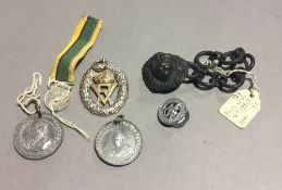 A Victorian silver volunteer officer's decoration, VR, London 1893, maker's mark Garrard's, etc.