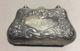 A silver purse