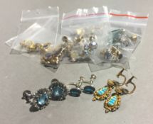 A collection of earrings