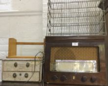 A vintage radio, etc.