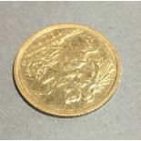 A 1908 half sovereign