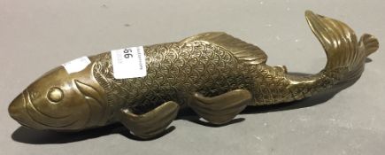 A brass model of a fish