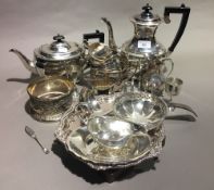 A quantity of silver plate