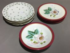 A quantity of 19th century French porcelain plates