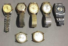 Seven gentleman's automatic wristwatches