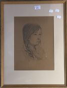 CHRIS WATSON (20th/21st century) British, 'Carol', pencil,