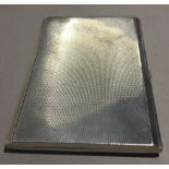 A silver cigarette case