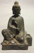 A small bronze Buddha