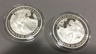 Two silver proof coins