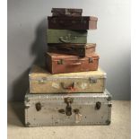 A quantity of vintage cases