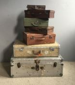 A quantity of vintage cases