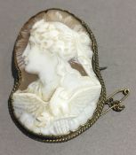 A Victorian cameo brooch