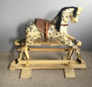 An early 20th century rocking horse