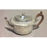 A Victorian silver bachelor's teapot, Sheffield 1895,