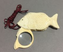 A bone fish magnifying glass