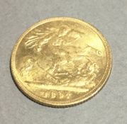 An 1897 half sovereign