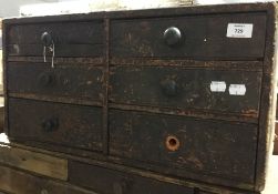 A small Victorian bank of drawers