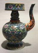 A Chinese porcelain wine ewer