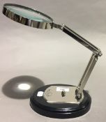 A desk magnifying glass