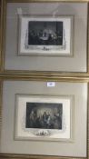 A pair of Victorian framed prints,