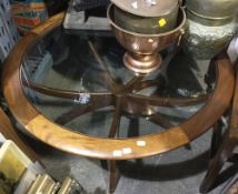 A glass inset top G-Plan coffee centre table, circa 1967,