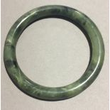 A spinach jade bangle