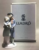 A boxed Lladro group,