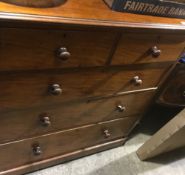 A Victorian mahogany chest of drawers