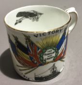 A WWI Victory mug depicting HMS Ironduke