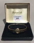 A 9 ct gold cased lady's Eterna wristwatch (24.