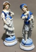 A pair of 19th century Continental porcelain figures