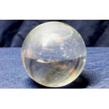 Clear glass witches ball (diameter approximately 8cm)