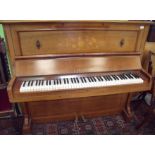 Mahogany cased upright piano by C.