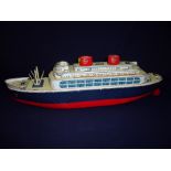 Japanese modern toys tinplate battery operated cruise ship patent 219942 17522