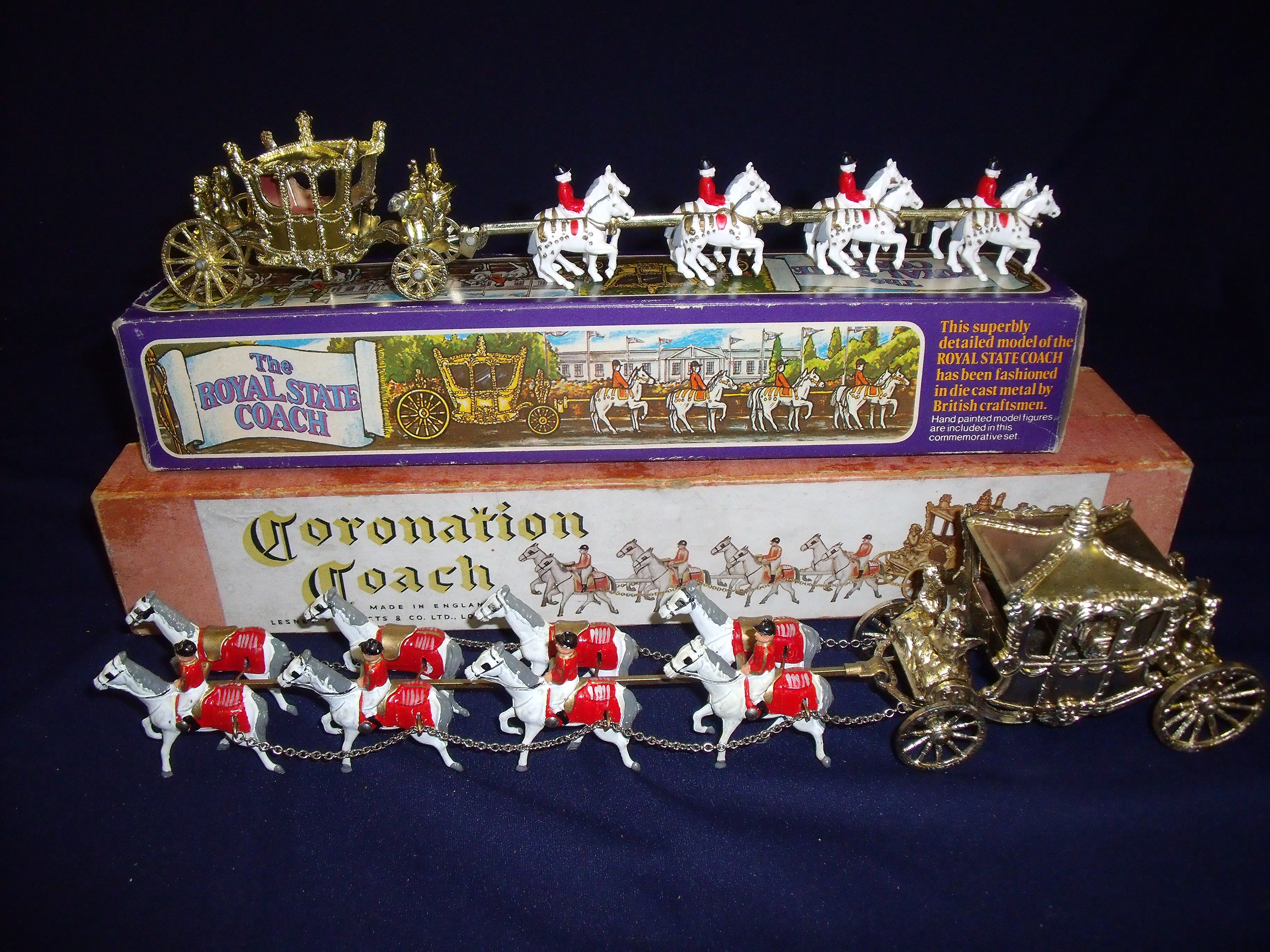 Boxed Lesney Products & Co Ltd London Coronation Coach and a Queens Silver Jubilee 1977 boxed Royal