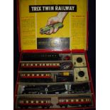 Boxed Trix Twin OO gauge railway box set with American style loco & tender and engine 43427,